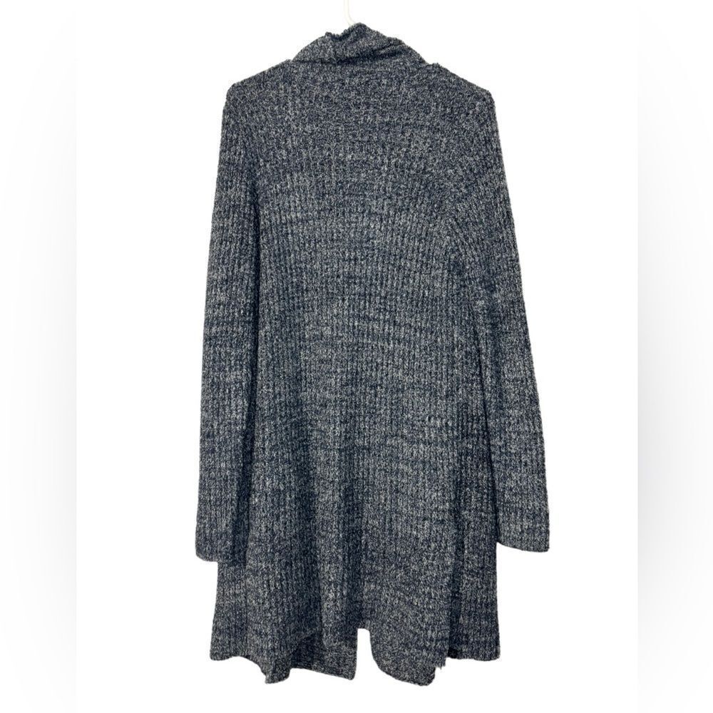 Barefoot Dreams Cozychic Lite Montecito Cardi Heathered Black Graphite Gray M - Picture 3 of 6